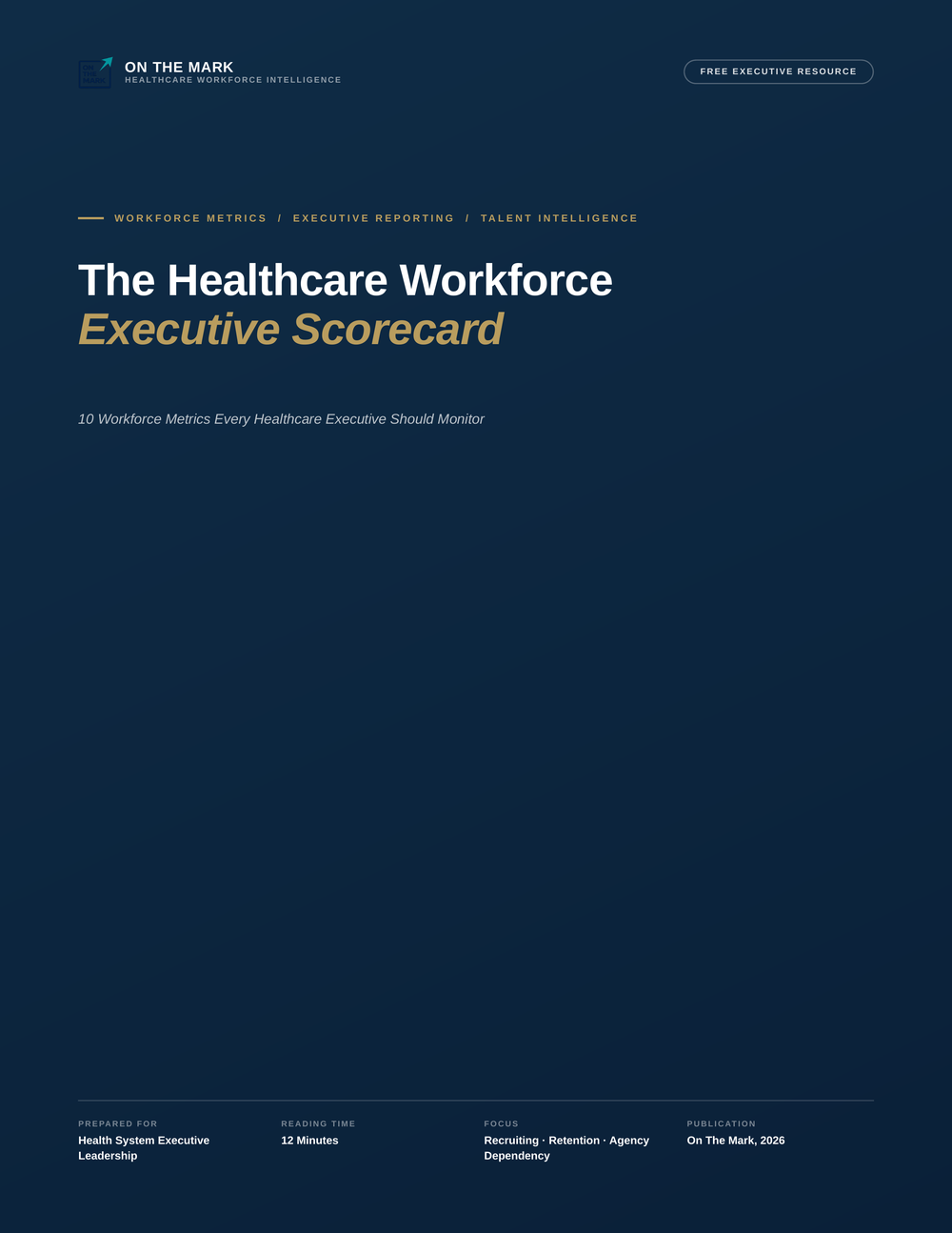 The Healthcare Workforce Executive Scorecard cover